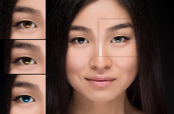 ประเภทของคอนแทคเลนส์สี 