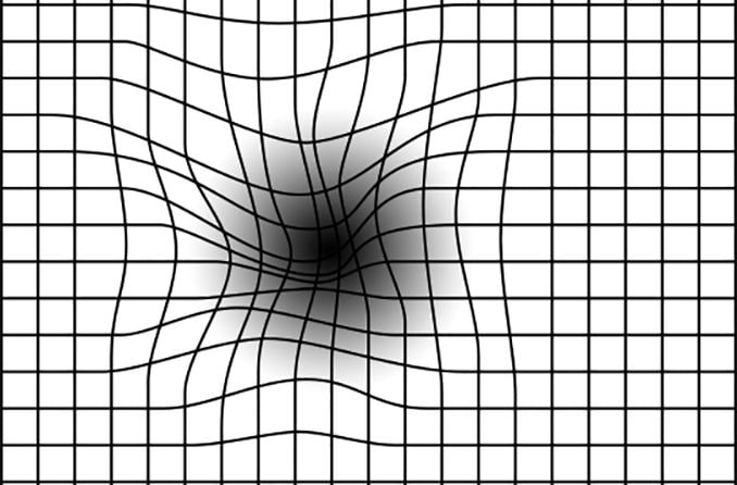 Amsler grid on