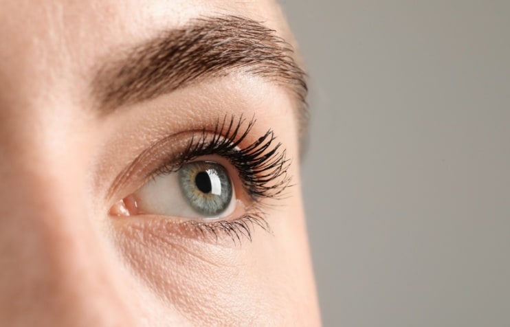 close up of eye