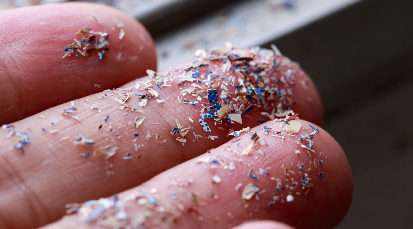 Microplastics in hand