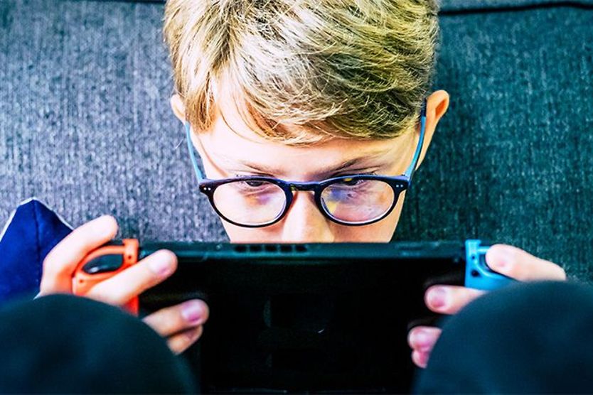 Video games can help correct lazy eye in children young boy with a lazy eye playing video games