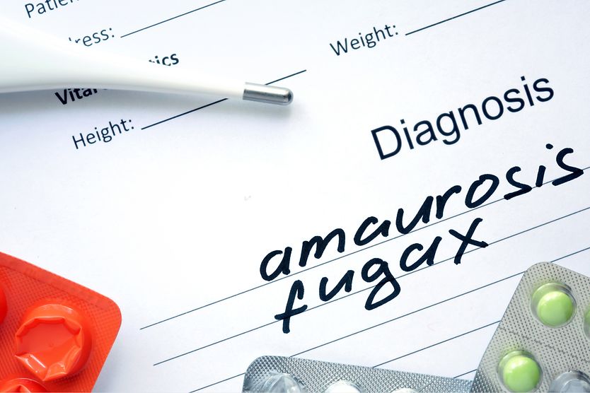 Amaurosis fugax written on a doctor diagnosis form