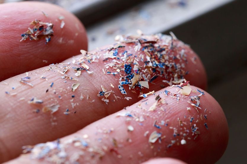 Microplastics in hand