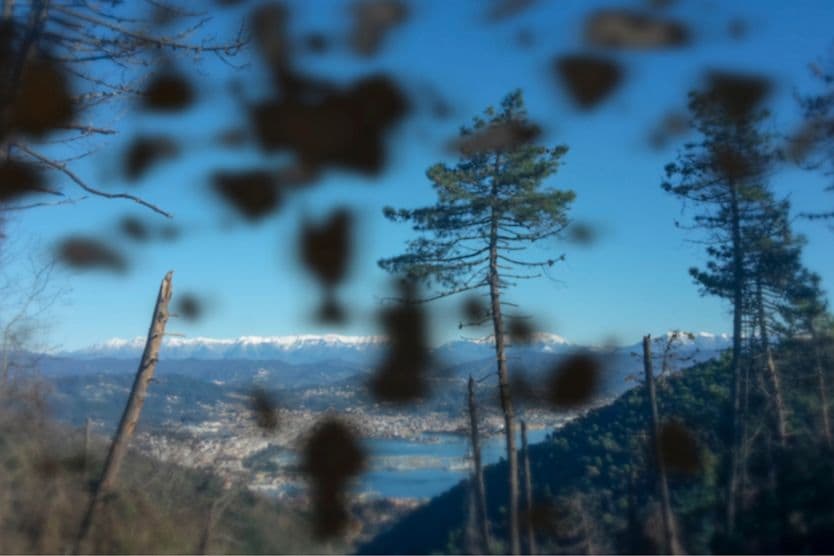 Black spots in your vision: Floaters or something else? view of landscape with dark spots in vision