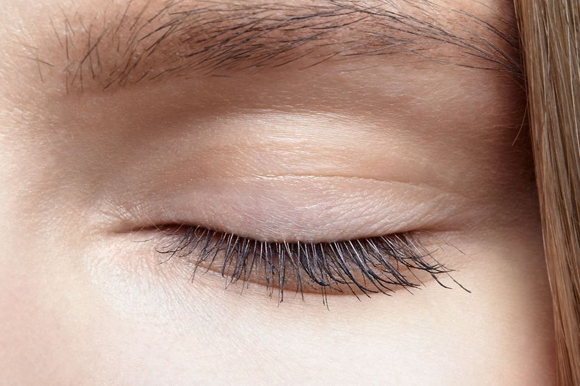 closeup of eyelashes