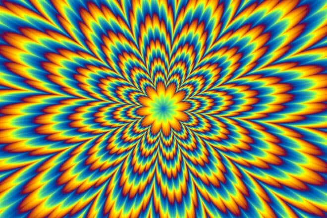 Optical illusions and the human eye