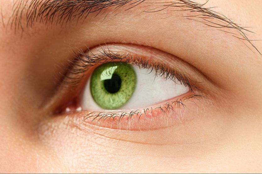 Green eyes: The most attractive eye color? Woman with green eyes