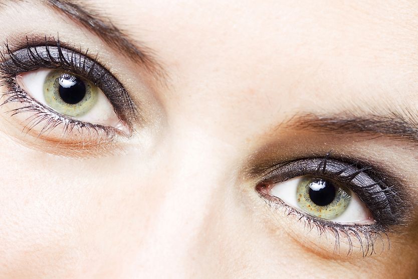 What is the rarest eye color? Closeup image of a woman's bright green eyes
