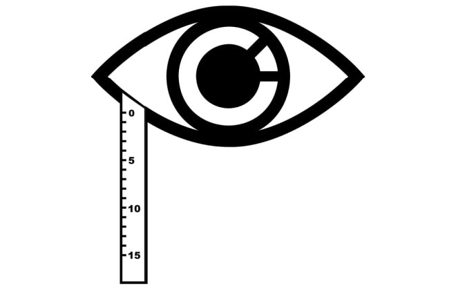 Eye doctor with patient.