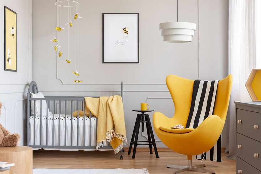 Are some colors better than others in a baby’s nursery? baby's nursery in contrasting colors