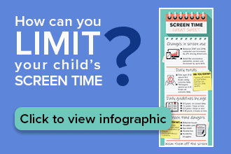 How can you limit your child's screen time?