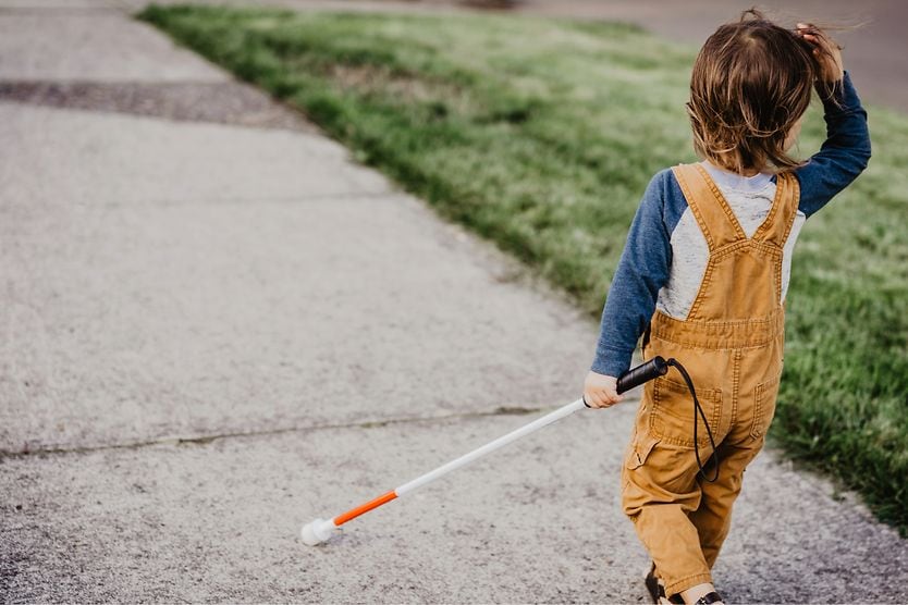 The causes and types of vision loss in kids visually impaired child