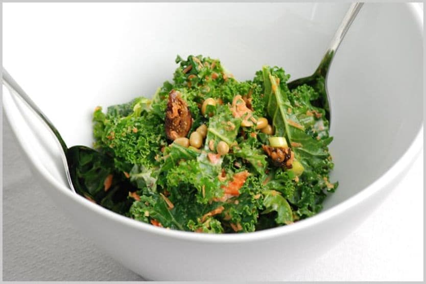 12 recipes for healthy eyes Kale salad