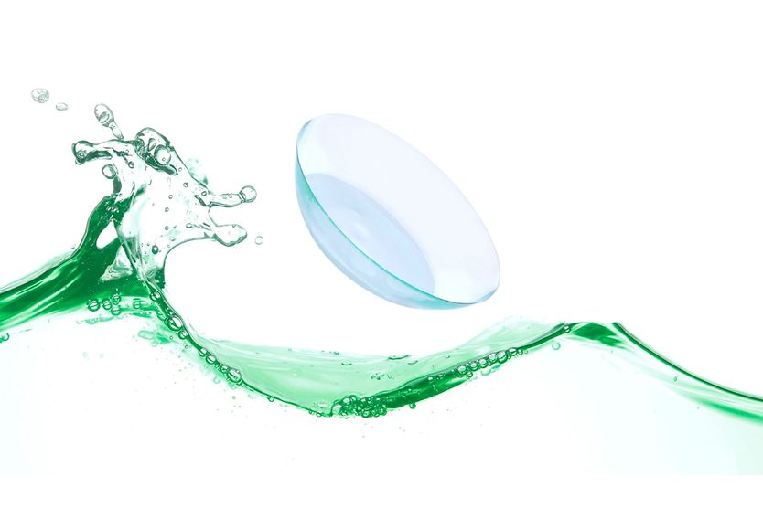 Green contact lens solutions
