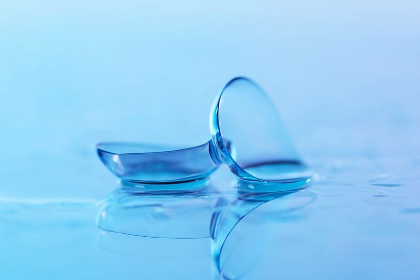 firefighter with silicone hydrogel contact lenses