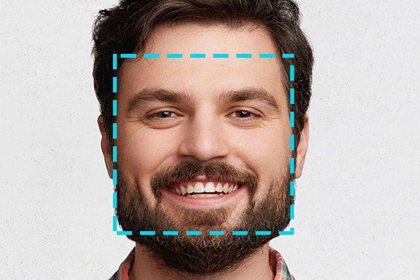 Glasses for square faces Man with a square shaped face