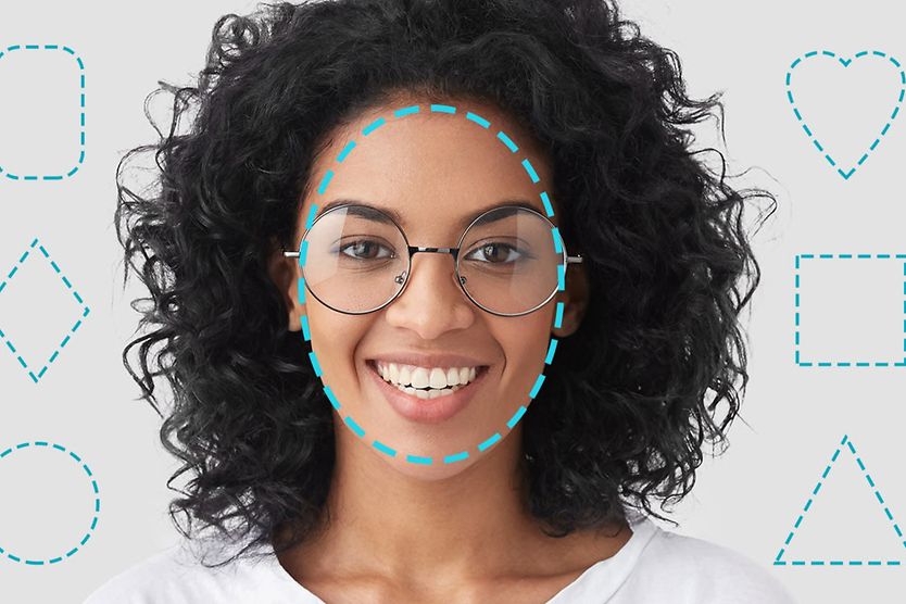 The Best Glasses for Your Face Shape and Skin Tone woman with an oval shaped face wearing glasses