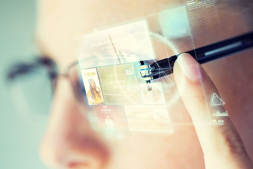 Smart glasses: How they work and what’s next Close up of smart glasses technology