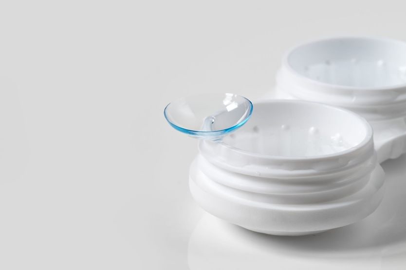 Contact Lens Contact lens on white background
