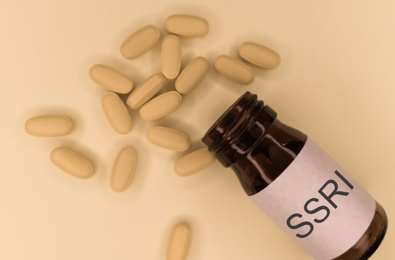 SSRI (Selective serotonin reuptake inhibitors) class of drugs medication used as antidepressants for major depresive disorder, anxiety disorders and other psychological conditions like panic attack.