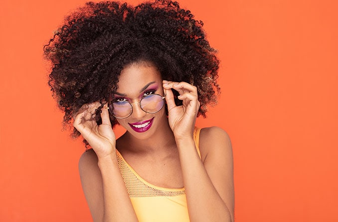 African American woman wearing eyeglasses