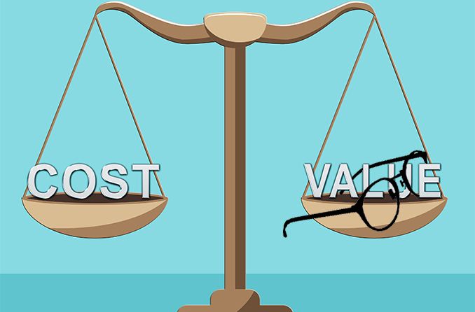 weighing the cost vs value for eyeglasses