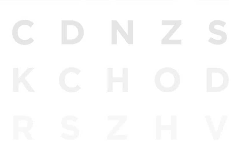 Contrast eye chart