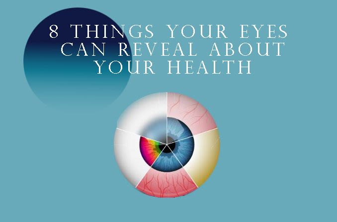 illustration of an eyeball with revealing health problems