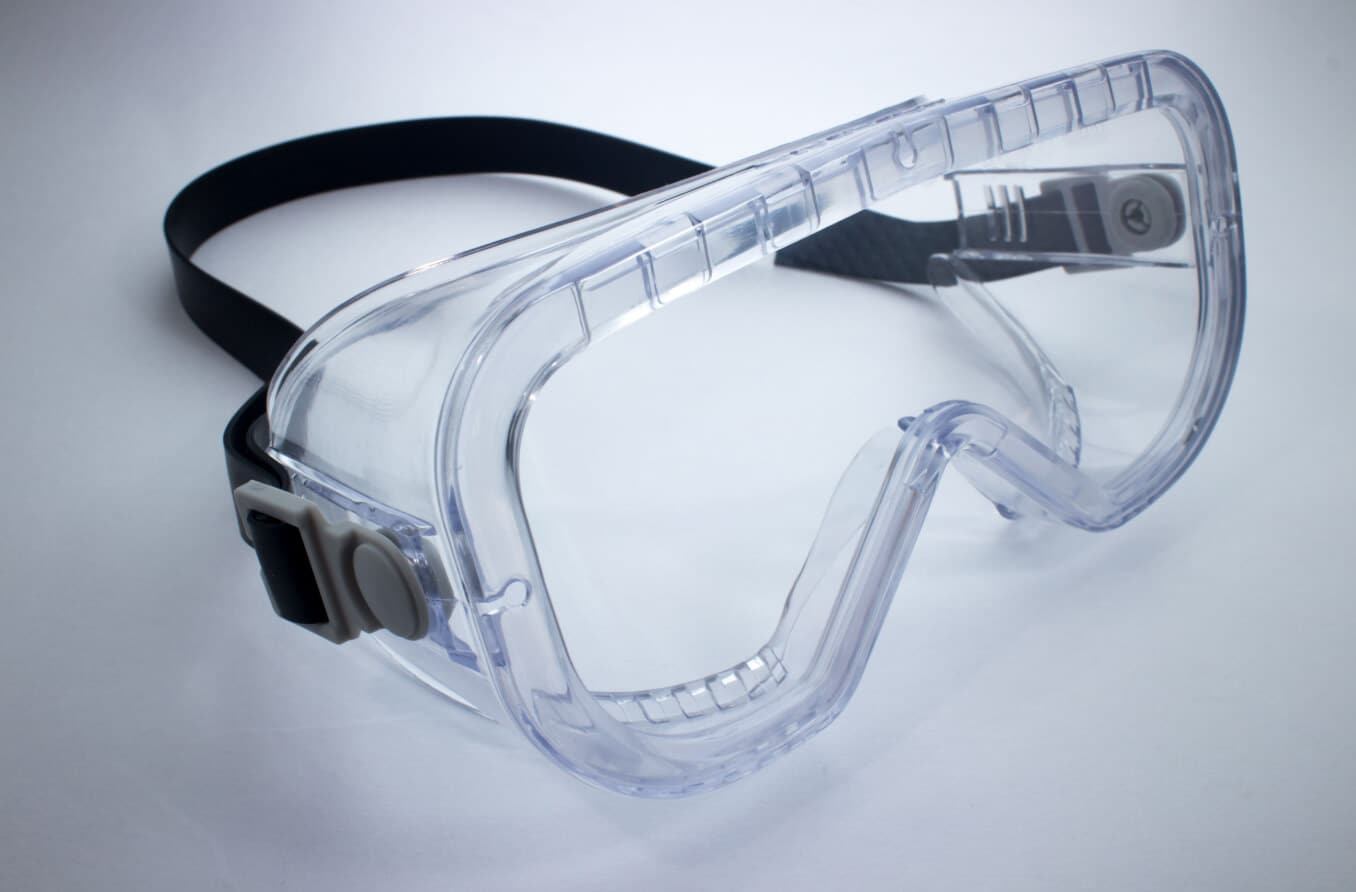 Safety glasses and protective eyewear