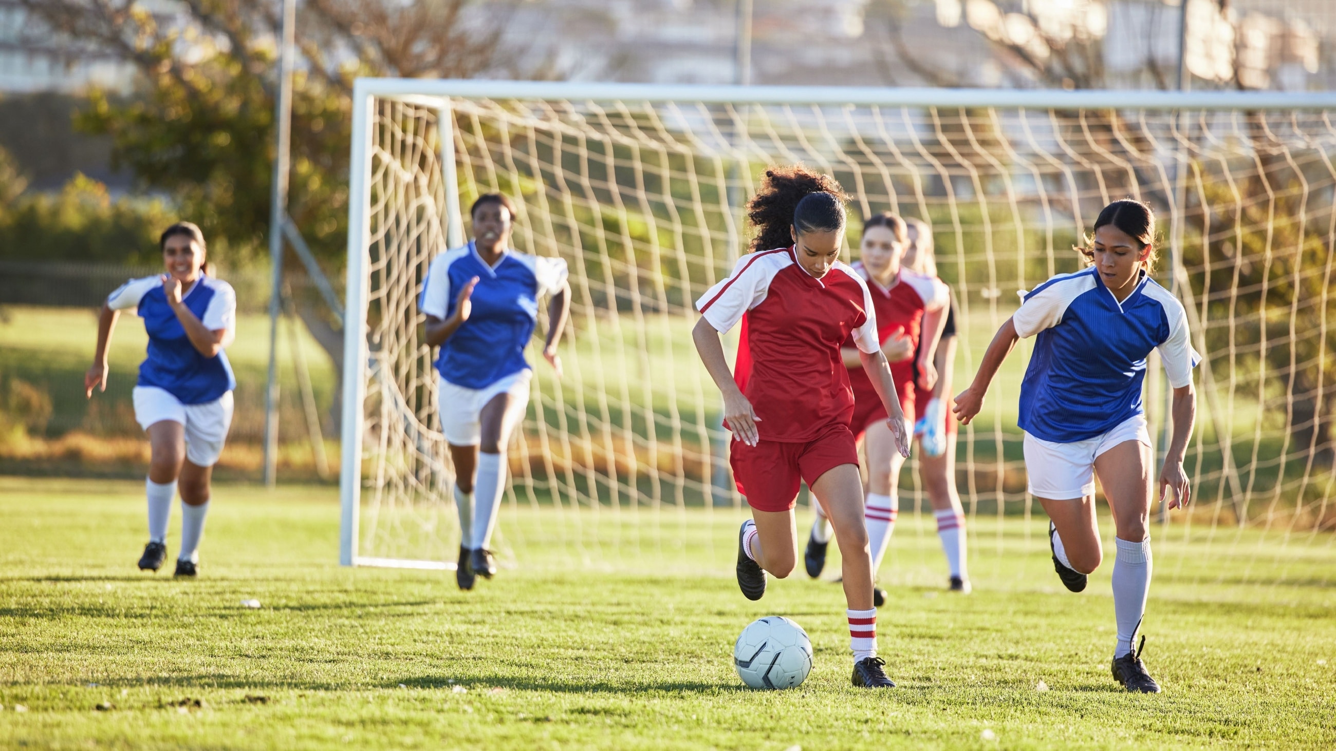 Children playing soccer. Children playing soccer.