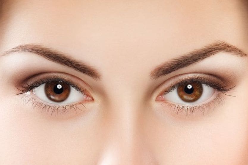 woman with brown eyes