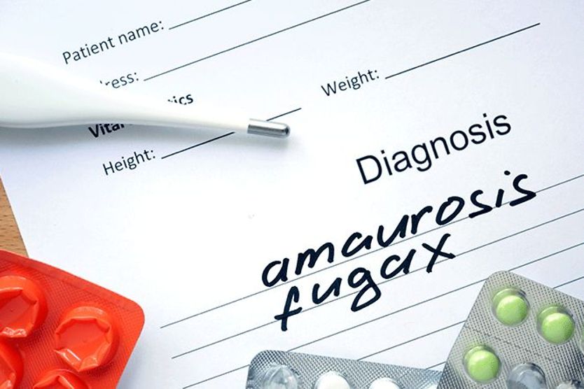 Amaurosis fugax written on a doctor diagnosis form Amaurosis fugax written on a doctor diagnosis form
