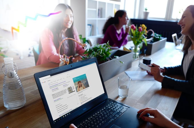 migraine aura view of desk and coworkers