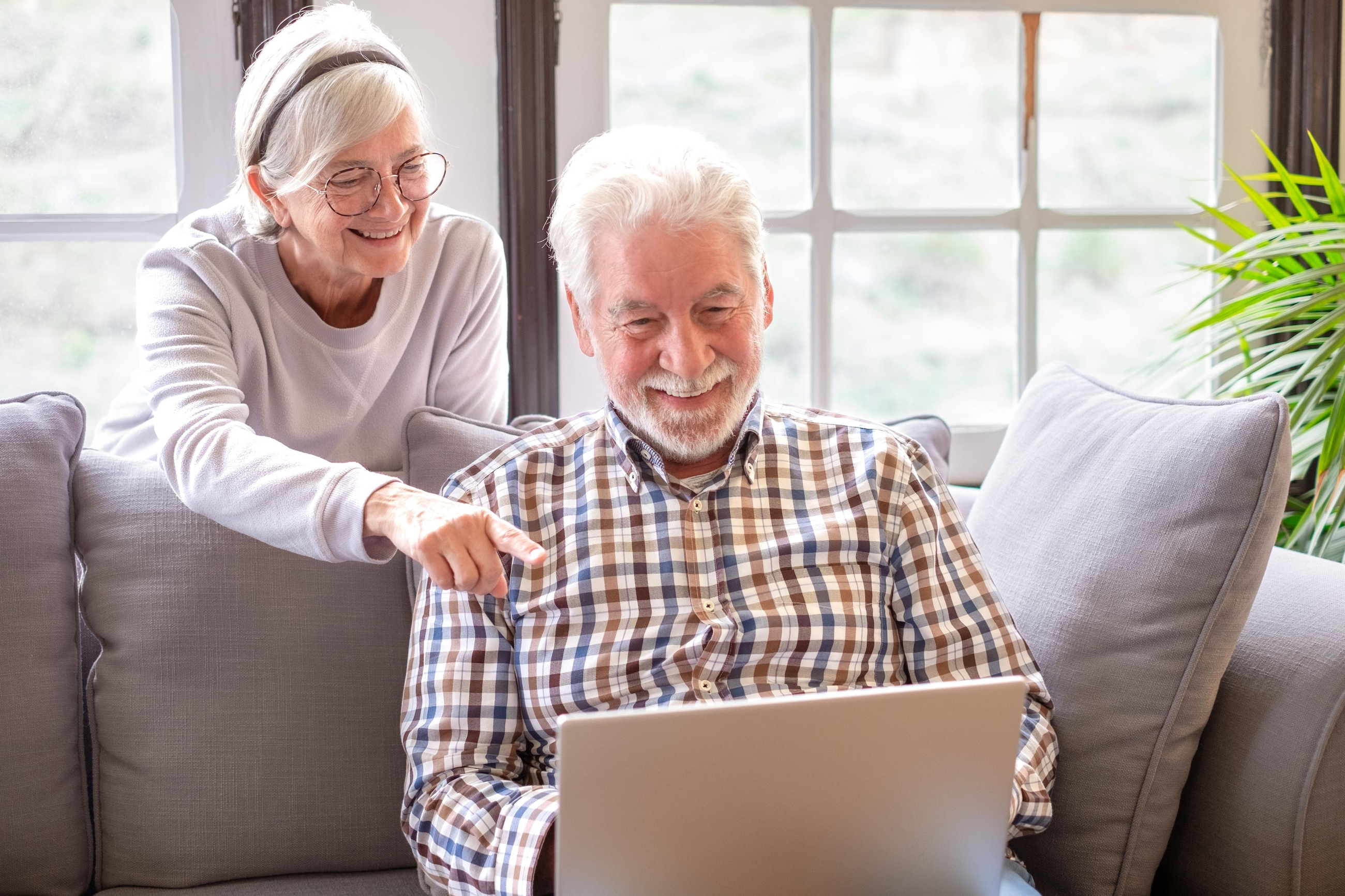 older woman with low vision on laptop computer older woman with low vision on laptop computer