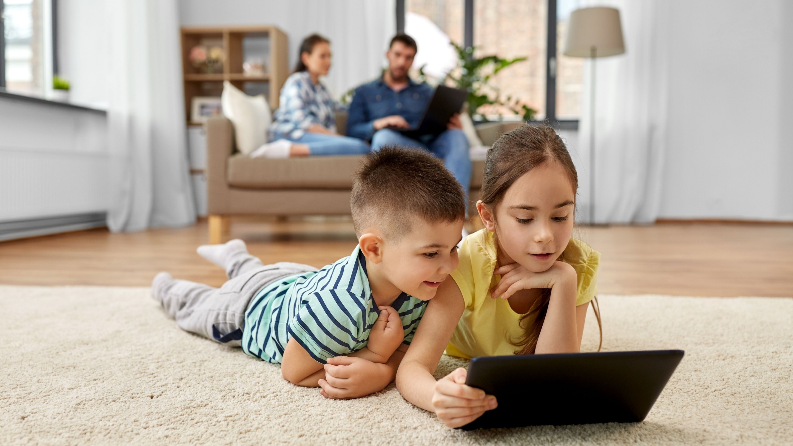 Children using a tablet Children using a tablet