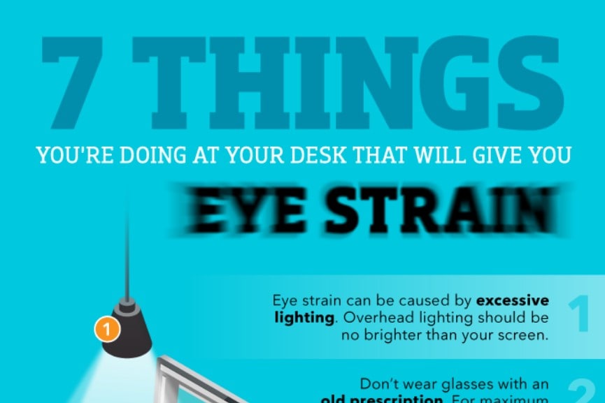 Infographic: 7 things that will give you eye strain