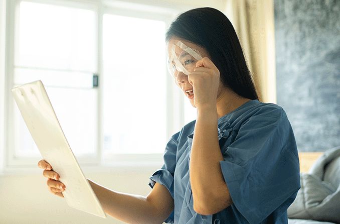 Can surgery cause blurry vision?