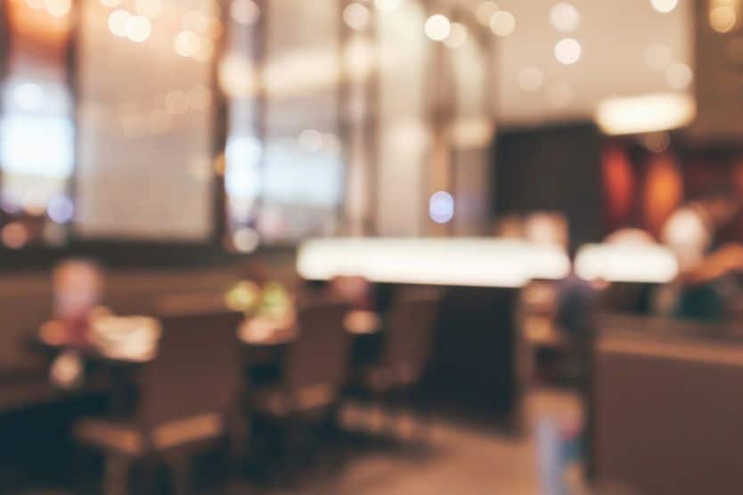Restaurant viewed by someone with blurry vision Restaurant viewed by someone with blurry vision