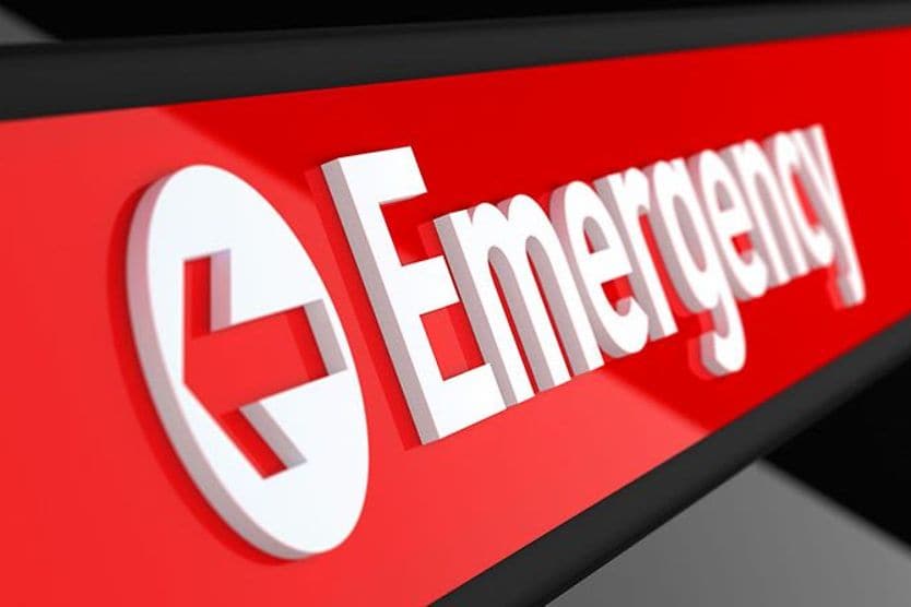 emergency room sign