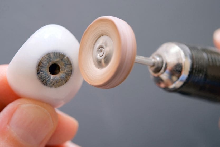 Polishing glass eye Polishing glass eye