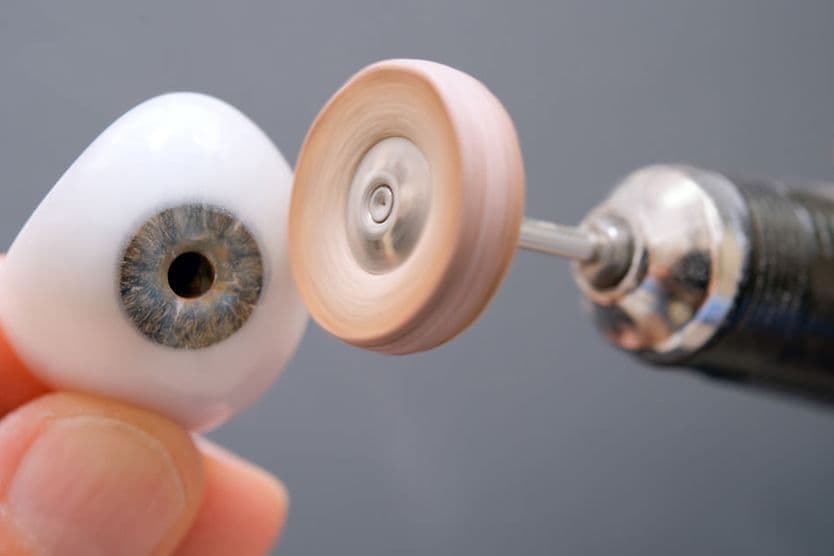 Polishing glass eye Polishing glass eye