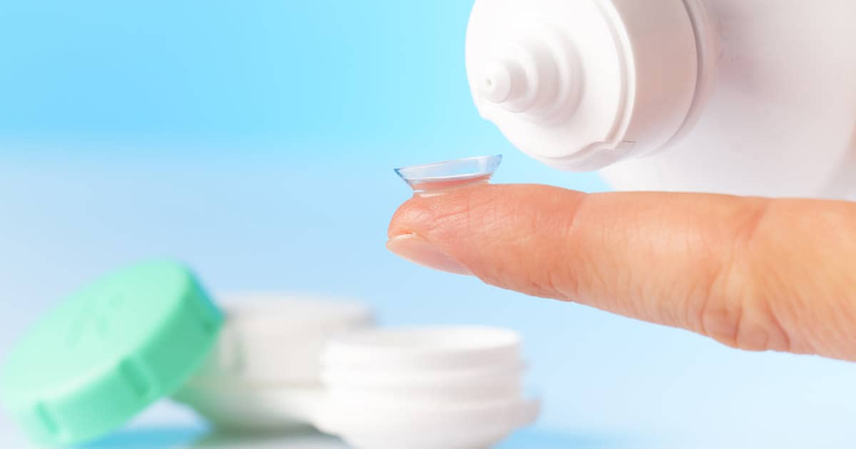 Caring for gas permeable contact lenses