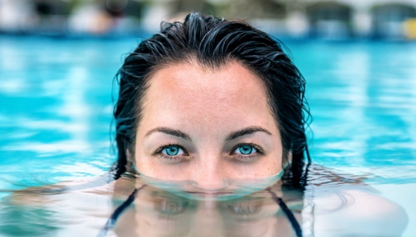 Can you swim with contact lenses?