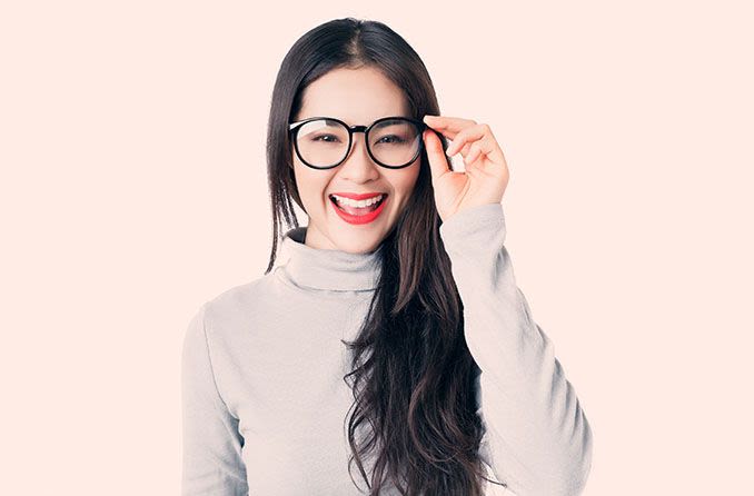 Perfect glasses frames for low nose bridges