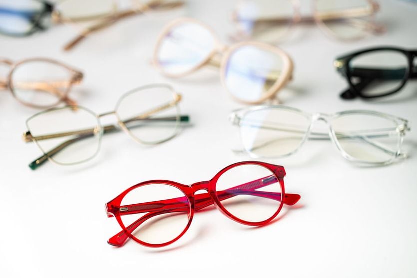 Group of glasses on white background. Group of glasses on white background.