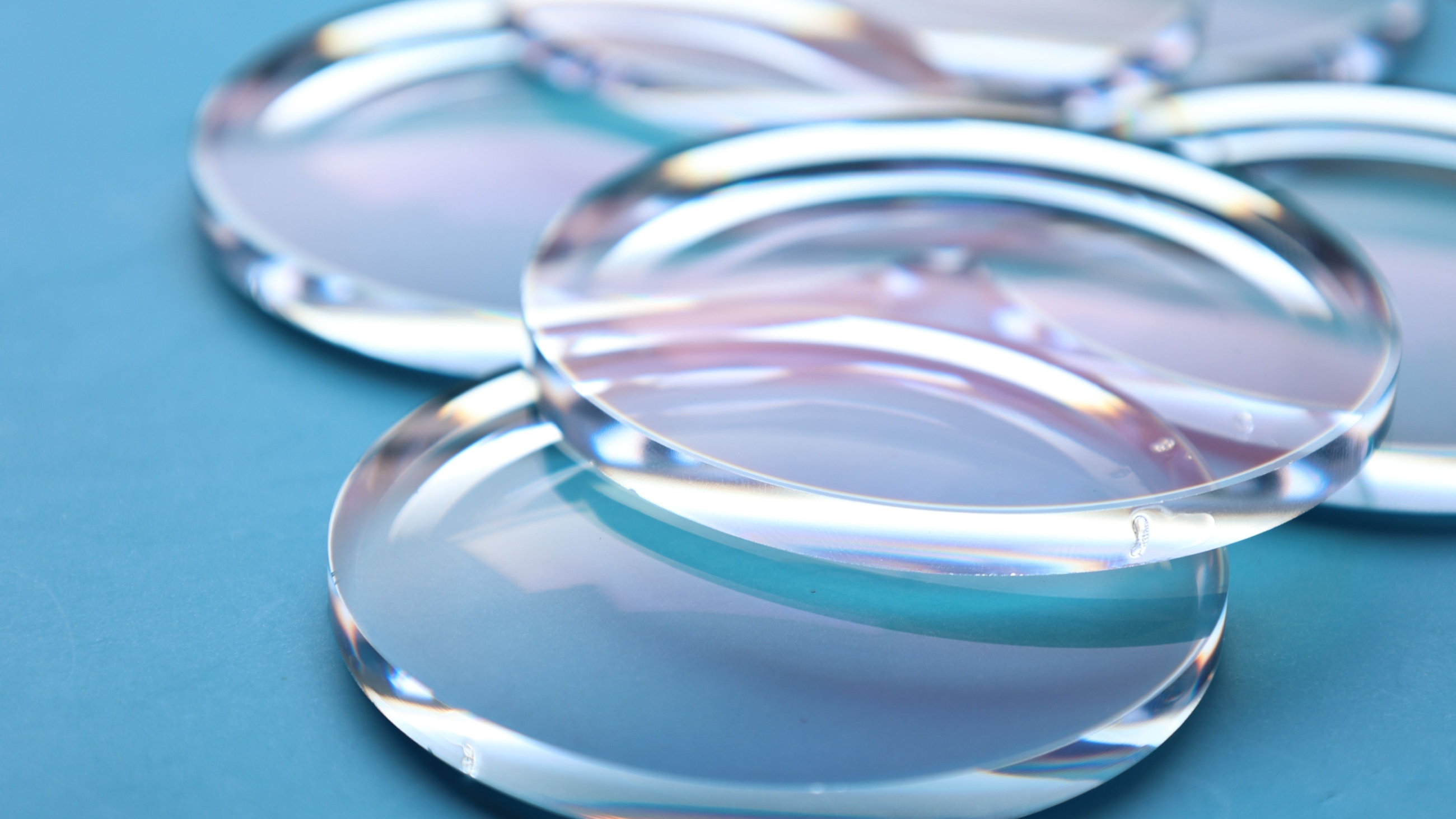 close up of lenses
