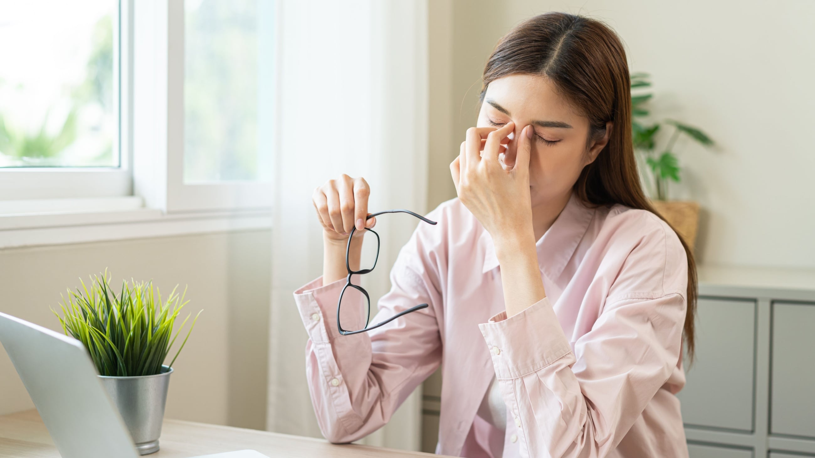 Unhappy woman with eyeglasses Unhappy woman with eyeglasses
