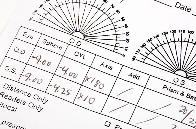 How to read your eyeglasses prescription