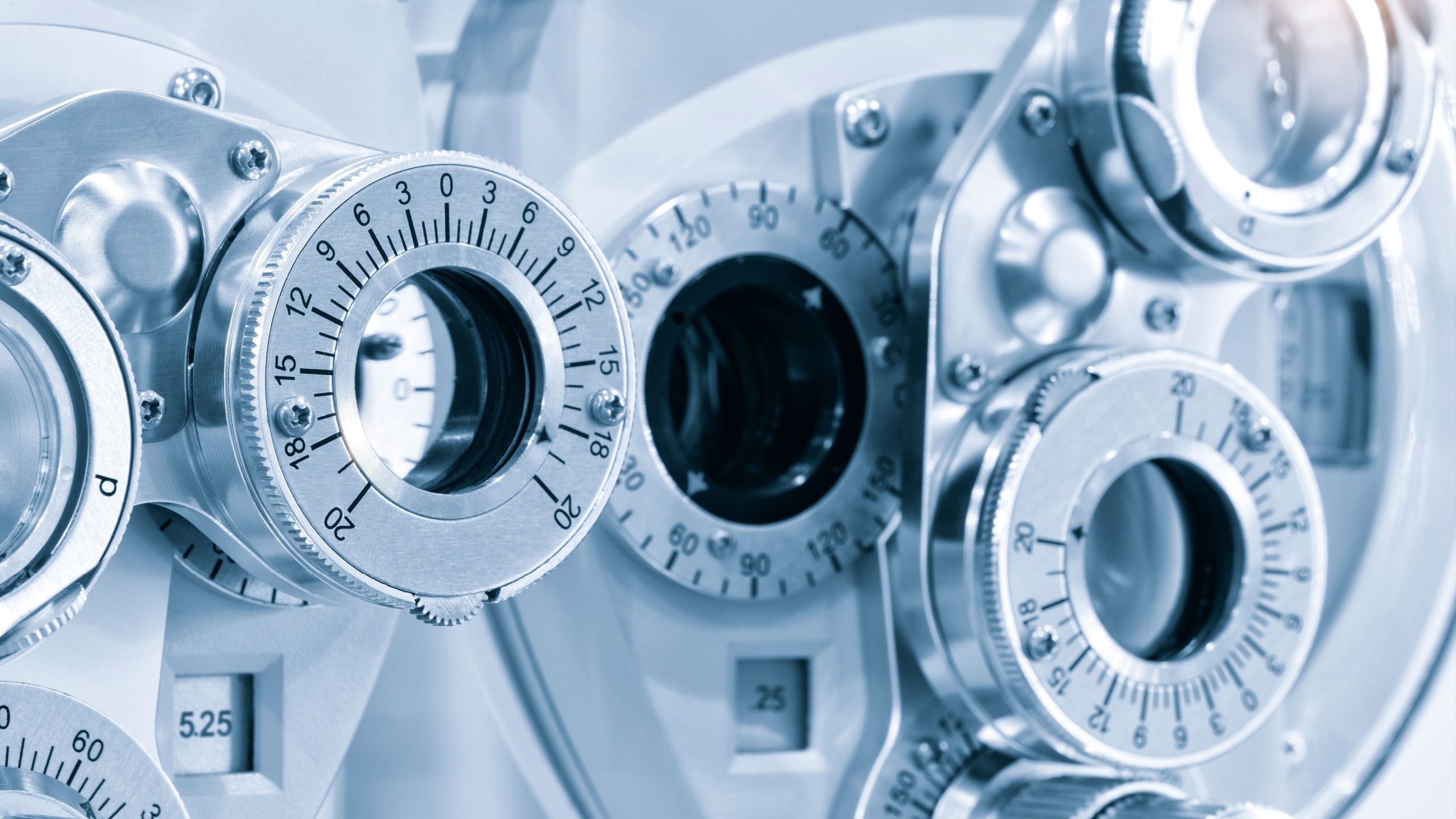 Glasses surrounded by different dioptric values