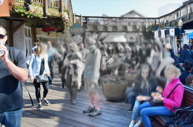Verschwommene oder keine Sicht in der Mitte des Gesichtsfeldes